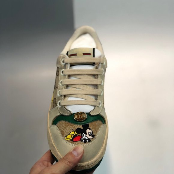 NEWGucci leather casual shoes small white shoes